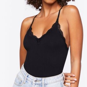 SEAMLESS RIBBED RACERBACK BODYSUIT
